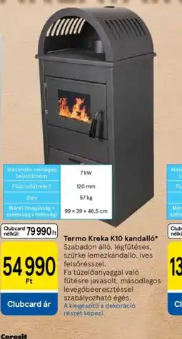 Tesco Termo Kreka K10 kandall ajánlat