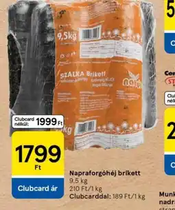 Tesco Napraforghéj brikett ajánlat