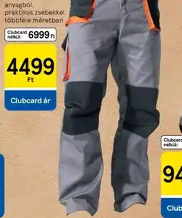 Tesco Munkavédelmi nadrág ajánlat