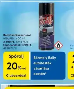 Tesco Rally festékaeroszol ajánlat
