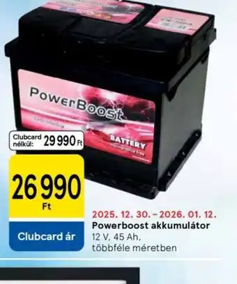 Powerboost akkumulátor