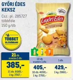 Metro Győri édes keksz ajánlat