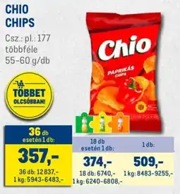 Metro Chio chips ajánlat