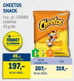 Metro Cheetos snack ajánlat