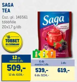 Metro Saga tea ajánlat