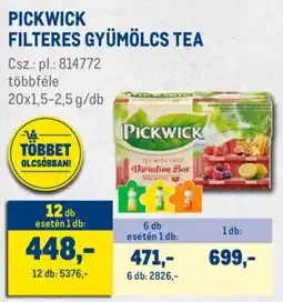 Metro Pickwick filteres gyümölcs tea ajánlat