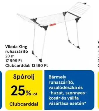 Vileda King ruhaszárító