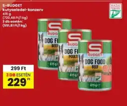 Interspar S-BUDGET kutyaeledel-konzerv ajánlat