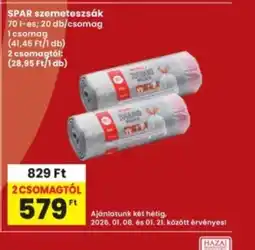Interspar SPAR szemeteszsák ajánlat