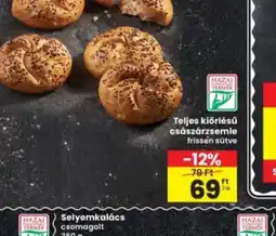 Interspar Teljes kiőrlésű császárzsemle ajánlat