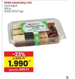 Interspar SPAR sütemény mix ajánlat