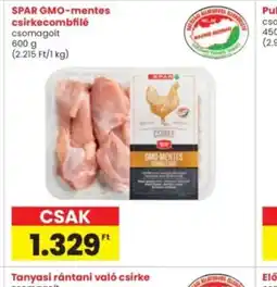 Interspar SPAR GMO-mentes csirkecombfilé ajánlat