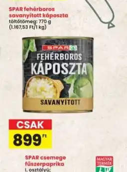 Interspar SPAR fehérboros káposzta ajánlat