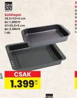 Interspar SIMPEX BASIC Sütőtepsi ajánlat