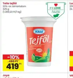 Interspar Tolle Tejföl ajánlat