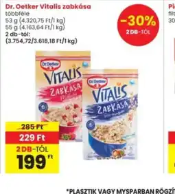 Interspar Dr. Oetker Vitalis zabkása ajánlat