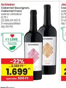 Interspar SCHIEBER Cabernet vörösbor ajánlat