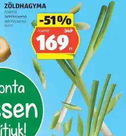 ALDI ZÖLDHAGYMA ajánlat