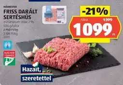 ALDI Friss, darált sertéshús ajánlat