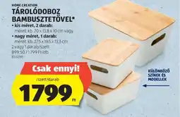 ALDI Tárolódoboz bambusztetővel ajánlat