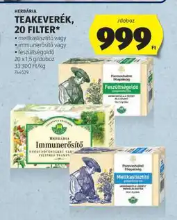 ALDI Herbária Teakeverék, 20 filter ajánlat