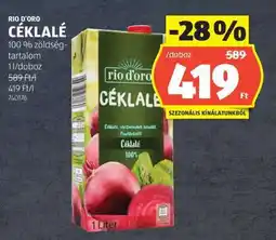ALDI RIO D'ORO CÉKLALÉ ajánlat