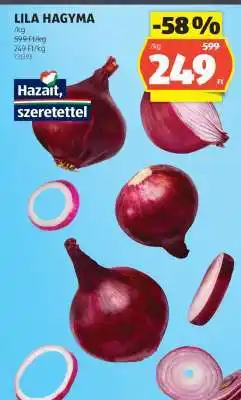 ALDI Lila hagyma ajánlat