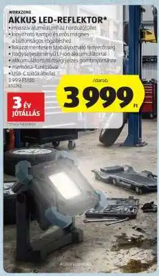 ALDI WORKZONE AKKUS LED-REFLEKTOR ajánlat