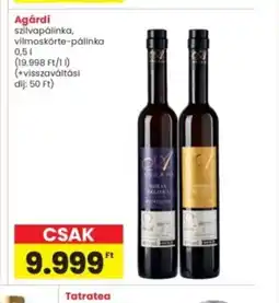 Interspar Agárdi pálinka ajánlat