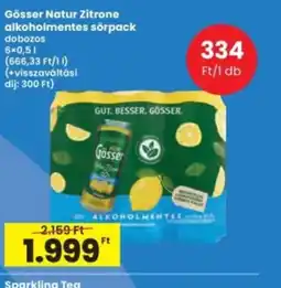 Interspar Gösser Natur Zitrone sörpack ajánlat