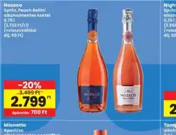 Interspar Nozeco alkoholmentes koktél ajánlat