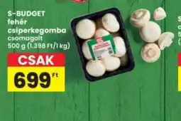 Interspar S-BUDGET fehér csiperkegomba ajánlat