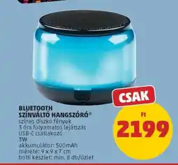 PENNY BLUETOOTH SZÍNVÁLTÓ HANGSZÓRÓ ajánlat