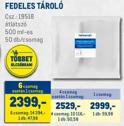 Metro Fedeles tároló ajánlat