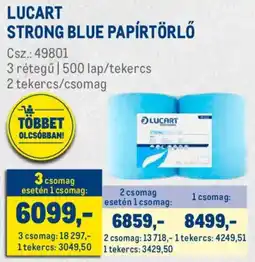 Metro Lucart Strong Blue papírtörlő ajánlat