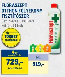 Metro Flóraszept otthon folyékony tisztítószer ajánlat