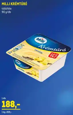 Metro Milli krémtúró ajánlat