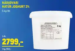 Metro Nádudvari natúr joghurt 3% ajánlat