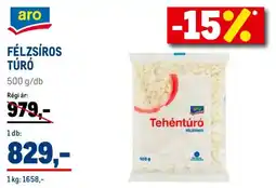 Metro Aro Félzsíros túró ajánlat