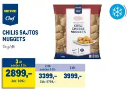 Metro Metro Chef Chilis sajtos nuggets ajánlat