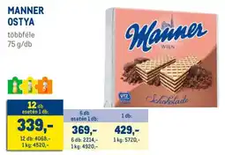 Metro Manner ostya ajánlat