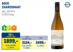 Metro Bock Chardonnay ajánlat