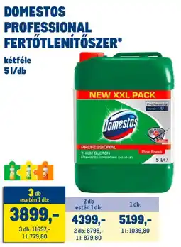 Metro Domestos Professional fertőtlenítőszer ajánlat