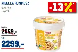 Metro Ribella hummusz ajánlat