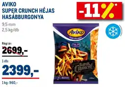 Metro Aviko super crunch héjas hasábburgonya ajánlat