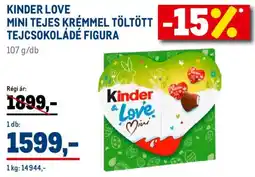 Metro Kinder Love Mini Tejes krémmel töltött ajánlat