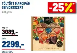Metro Töltött marcipán szívdesszert ajánlat