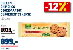 Metro Gullon Chip Choc csokidarabos cukormentes keksz ajánlat