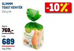 Metro Slimmm toast kenyér ajánlat