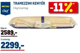 Metro Metro Chef Tramezzini kenyér ajánlat